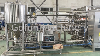 Sok / Produkty mleczne / Napoje / Syrop Tubularna sterylizacja maszyny 304 ze stali nierdzewnej